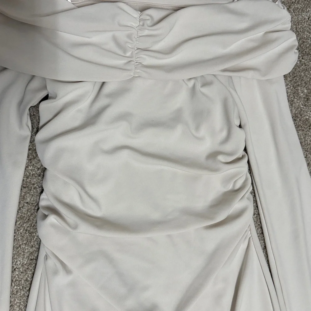 Off-The-Shoulder Bell Sleeve Dress BHLDN - Picture 7 of 10